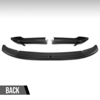 G-PLUS Front Bumper Lip Splitter Spoiler Compatible with BMW F10 5 Series M Sport 2011 2012 2013 2014 2015 2016, Only Fit Model with M Sport Bumper Front Lip Spoiler Splitter Black