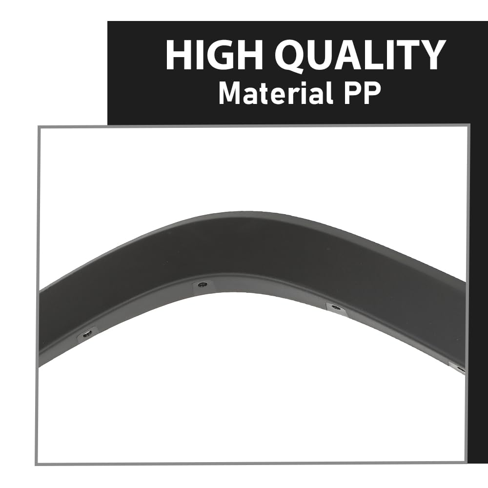 G-PLUS Rear Left Wheel Flare Molding Compatible with Jeep Cherokee 2019-2022 Not Fit Trailhawk Models Wheel Opening Molding Arch Trim 68316003AD, 68316007AB Black