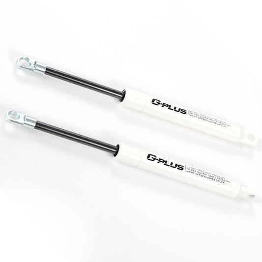 【Multi-Colored】 G-PLUS Universal 10" Trunk Lift Support Strut Gas Spring Shock,Tailgate Assist Shock Struts Bar Lift Support Universal Replace（Matt White）