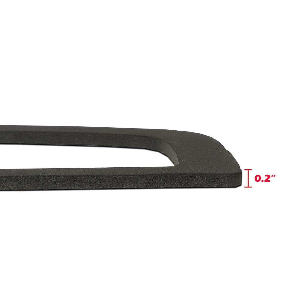 G-PLUS 3rd Third Brake Light Gasket Seal Compatible with Chevy Silverado/GMC Sierra 2500 HD 3500 HD 2015-2021, Black
