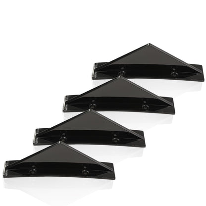 G-PLUS Rear Bumper Lip Splitter Diffuser Fit Chevy Camaro All Models Shark Fin Spoiler Trim Covers Decoration Set Lip Wing Splitter Decoration Protector Set 4 PCS Black