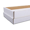 G-PLUS Trading Card Storage Box 3000 Count White Corrugated Cardboard Box Versatile Card Storage Box (Card not included)