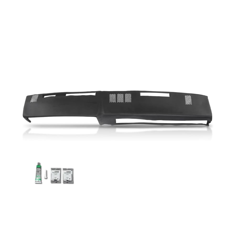 G-PLUS TPE Dashboard Dash Cover w/Adhesive, Compatible with Chevy GMC Full Size Pickup 1981-1987, Fit Chevy GMC SUV 1981-1991, Dash Board Overlay, 18601NTL