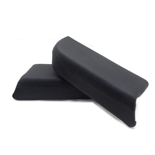 G-PLUS Front Door Armrest Leather Cover Center Console Compatible with 2009-2015 Honda Pilot,Door Panels Armrest Cover Skin Left & Right 2Pcs (Black)