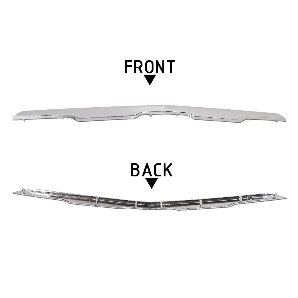 G-PLUS Front Lower Bumper Cover Molding Compatible with Chevy Equinox 2022-2023 84792993, GM1044146 Black Chrome