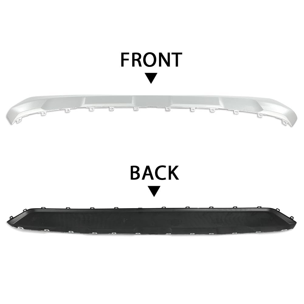 G-PLUS Rear Bumper Guard Lower Valance Panel Cover Sliver Compatible with Toyota RAV4 2019-2022 524530R060B0 TO1195120