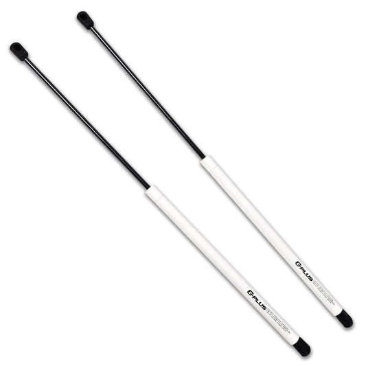 【Multi-Colored】 G-PLUS Hood Lift Supports Hood Struts Compatible with 2002-2010 Dodge Ram 1500 2500 3500 4500 5500, Front Hood Shock 2PCs Set(Matt White)