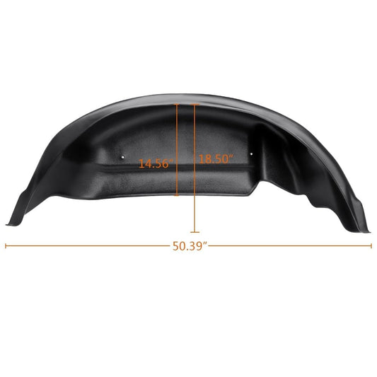 G-PLUS 2PCS Rear Wheel Well Liner Guards Compatible with Ford F150 2015-2018, Not Fit Raptor, Wheel Well Guards Fenders, Black