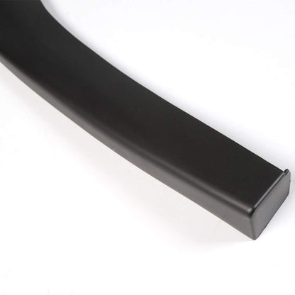 Universal Fit CS Style PP Front Bumper Add on Lip Flat Splitter Plate Under Panel Unpainted Black Spoiler Splitter Valance Chin Bodykit - 67" L x 22" D