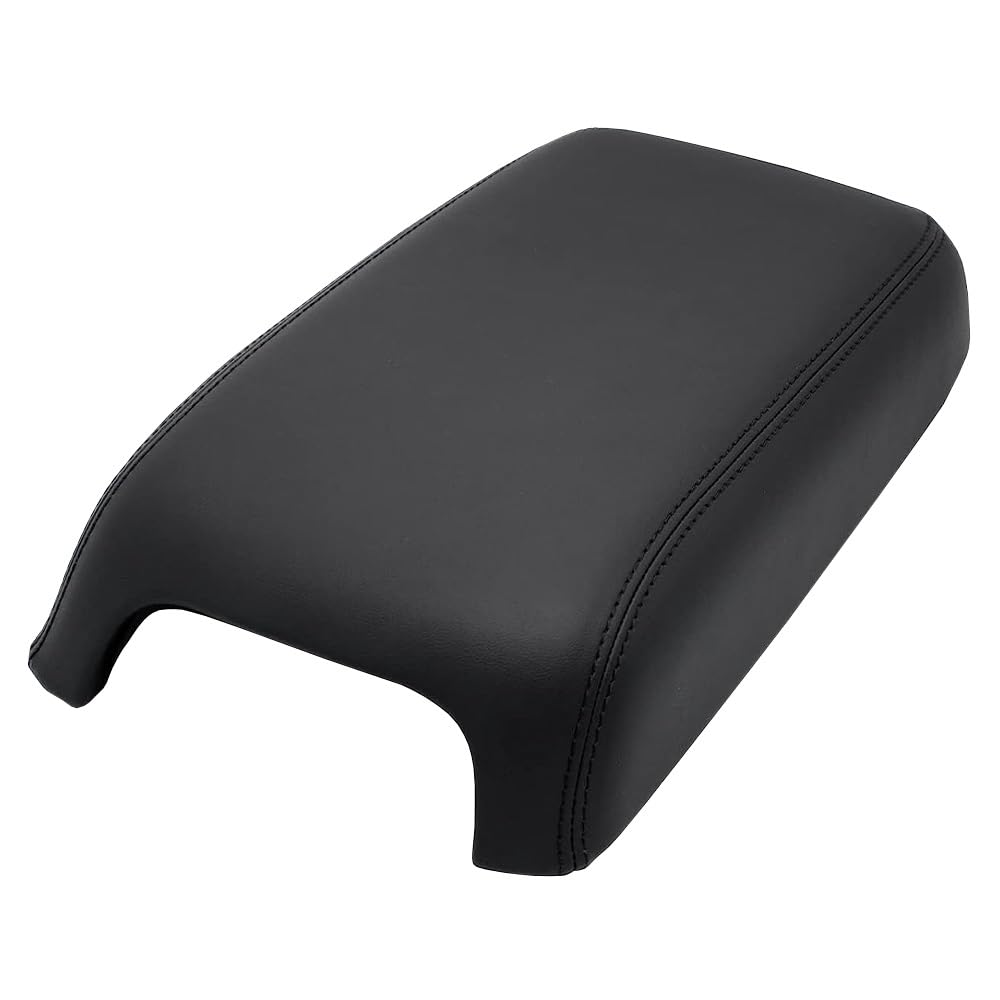 G-PLUS Upgraded Center Console Cover, Compatible with Dodge Charger 2011-2023 Armrest Cover Console Lid Protector Cushion Pad (Black Microfiber Leather Skin)