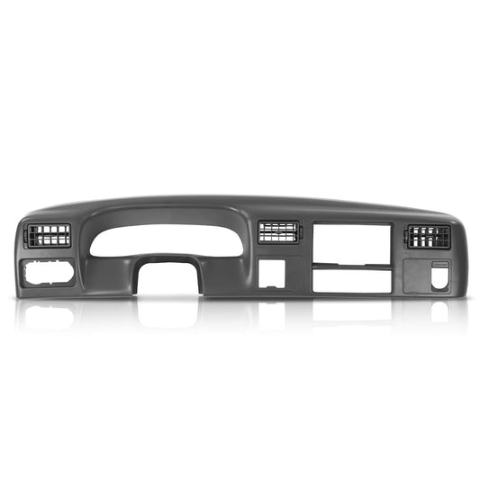G-PLUS Dash Board Bezel Radio Cluster Trim Panel W/Hole, Compatible with Ford F250 F350 Super Duty 1999-2004 4x4 Switch, Dark Gray