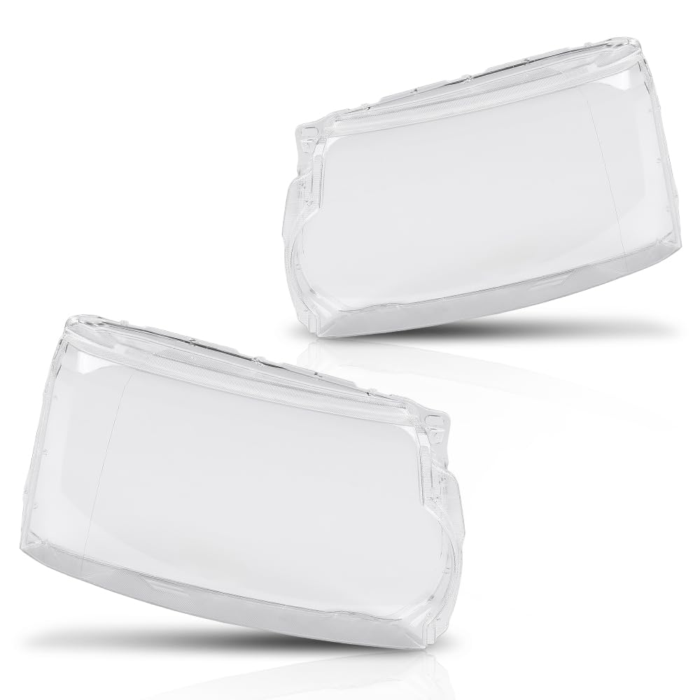 G-PLUS Headlight Lens Cover Compatible with Land Rover Discovery 4 LR4 2014-2016 Left & Right Pair Front Headlamp Lens Cover Clear