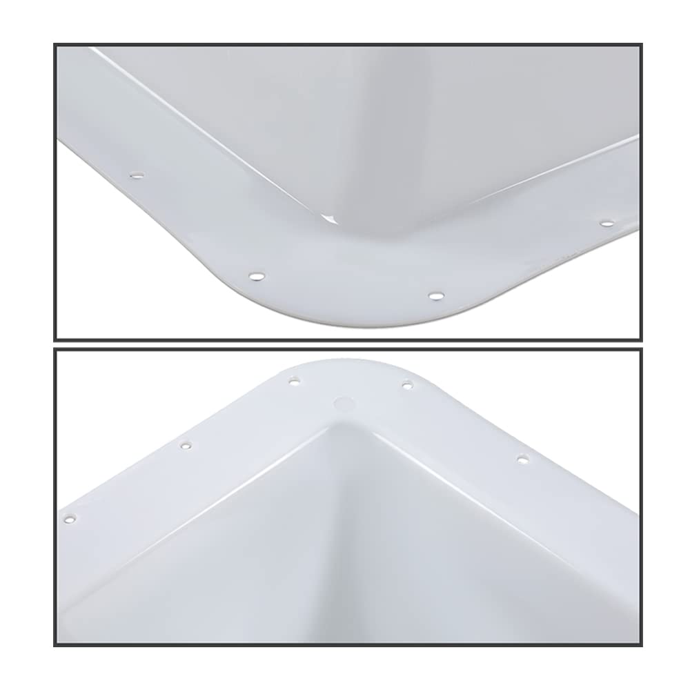 G-PLUS Skylight Cover White 14" X 22" Compatible with RV Camper Food Truck Camper Skylight Food Truck Skylight