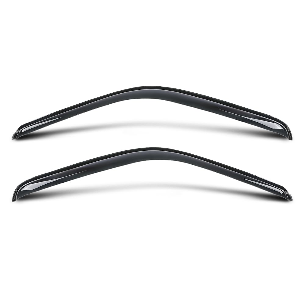 G-PLUS Out-Channel Mount Ventvisor Window Deflectors Compatible with Dodge Ram1500 1994-2001 Fit Dodge Ram 2500 3500(Includes Models w/Towing Mirror) Regular Cab Only 1994-2002 2PCS Smoky
