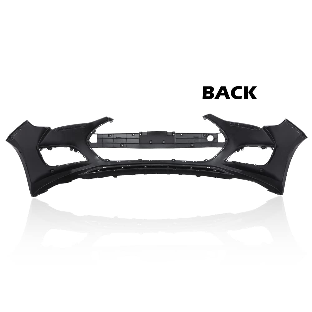 G-PLUS Bumper Cover Fascia Compatible with Hyundai Veloster 2013 2014 2015 2016 2017 Black Front Primed Bumper Cover 865112V500 HY1000194