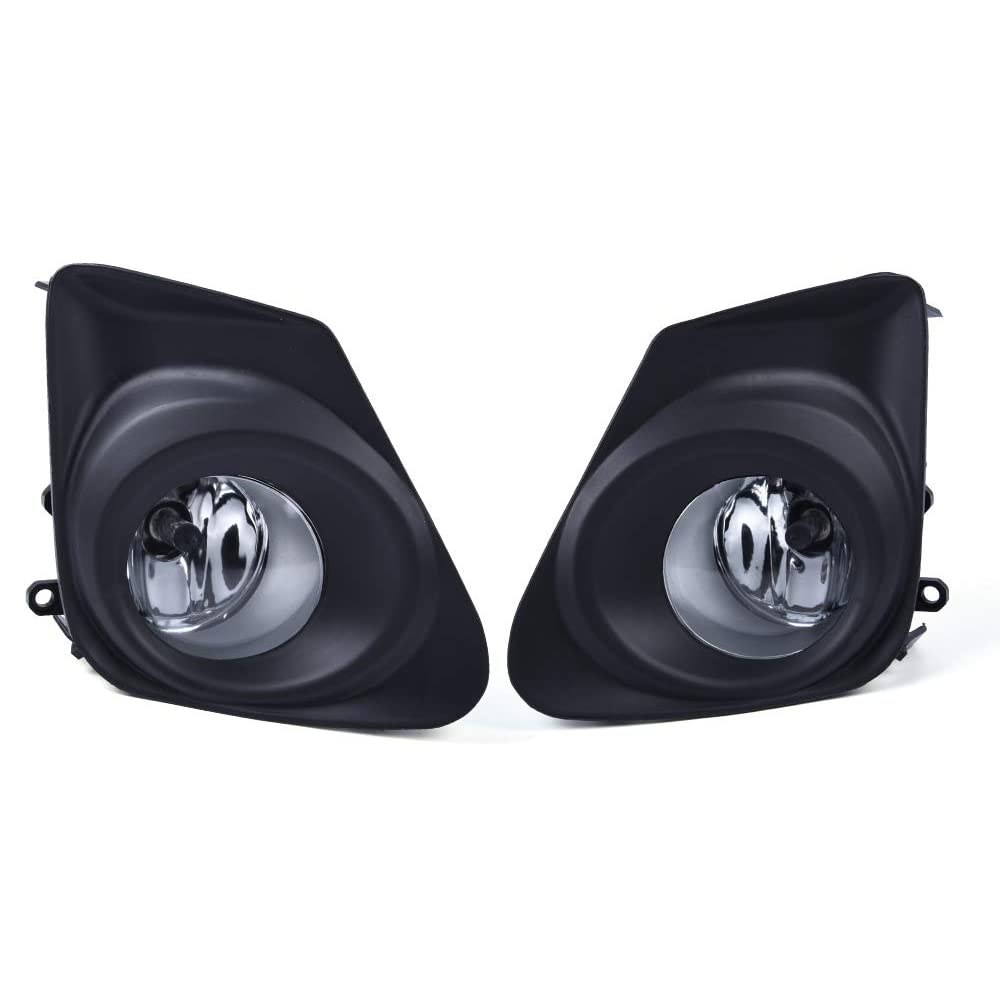 G-PLUS Bumper Fog Lights Compatible with 2011-2013 Toyota Corolla Altis Clear Driving Fog Lamps Accessories, neblineros para autos delantero, faros antiniebla Driver & Passenger Side