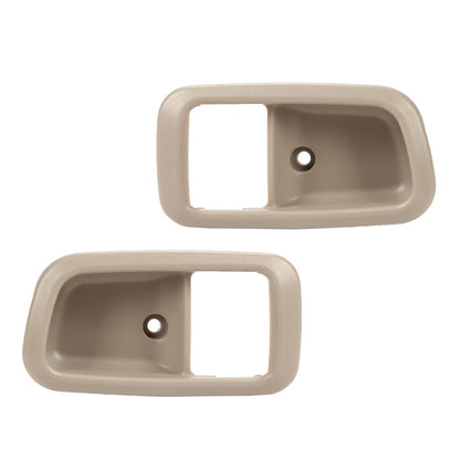 G-PLUS Door Handle Trim Set Compatible with 2000-2006 Toyota Tundra,Interior Door Handle Bezel 2Pc (Beige)