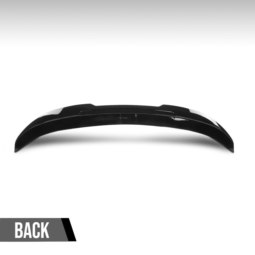G-PLUS Rear Trunk Spoiler Wing Compatible with BMW 5 Series F10 M5 2010 2011 2012 2013 2014 2015 2016 2017 Fit F10 Sedan Model Only Not Fit Wagon & GT Model Rear Spoiler Lip Wing Glossy Black