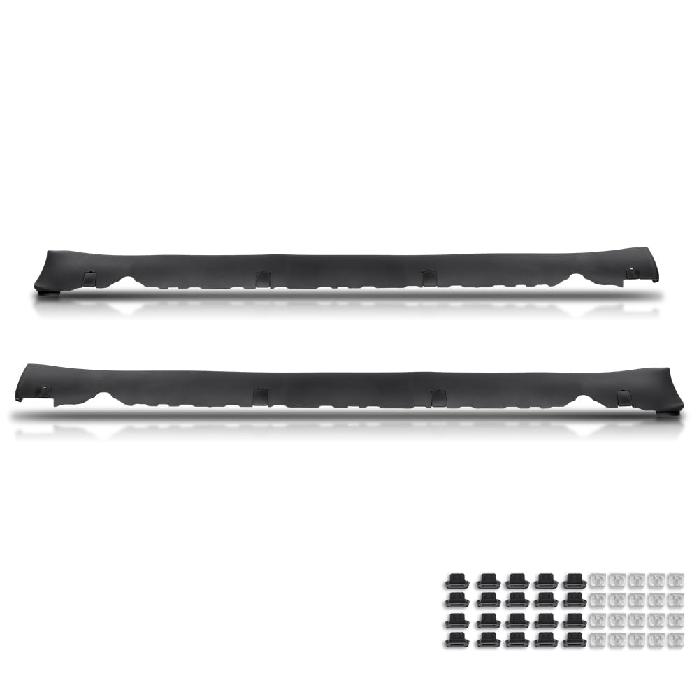 G-PLUS Door Skirt Lower Rocker Molding Cover Trim Left & Right Side Compatible with Tesla Model 3 2017-2022 1089831-00-D, 1089830-00-D Black