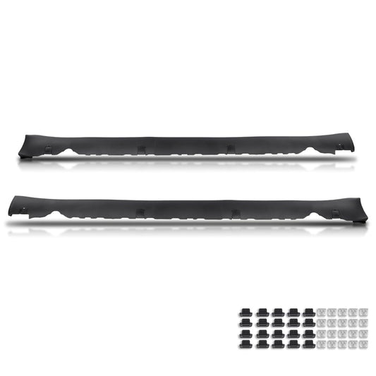 G-PLUS Door Skirt Lower Rocker Molding Cover Trim Left & Right Side Compatible with Tesla Model 3 2017-2022 1089831-00-D, 1089830-00-D Black