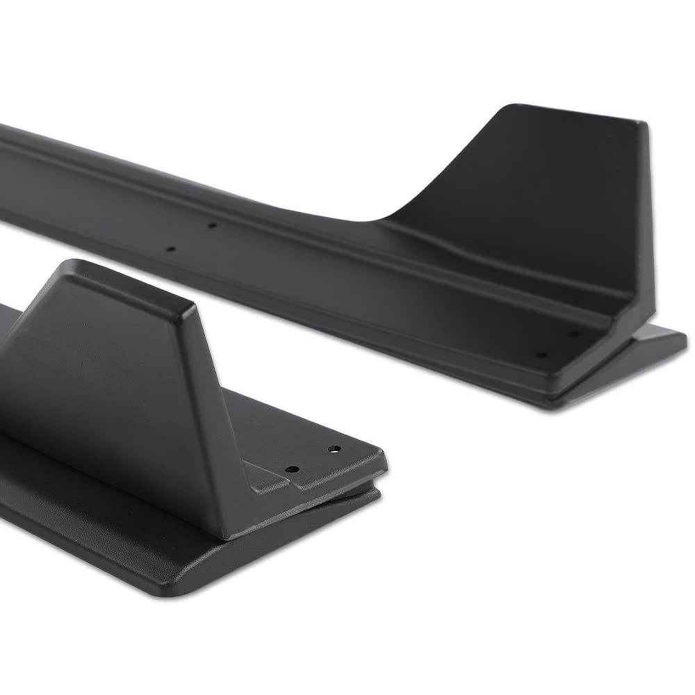G-PLUS Side Skirt Extension Compatible with Ford Mustang 2015-2023 W/Winglet GT500 Style Matte Black Side Skirt Extension Rocker Panel Driver Passenger Side Black