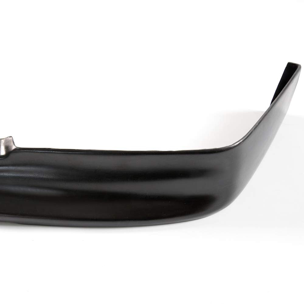 Front Bumper Lip Compatible for Honda Civic 1988 1989 1990 1991 | CS Style Unpainted Black PU Front Lip Finisher Under Chin Spoiler