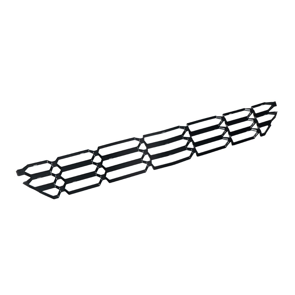 G-PLUS Front Lower Chrome Grille Insert Snap On Black Compatible with Chevy Silverado 1500 2016-2018
