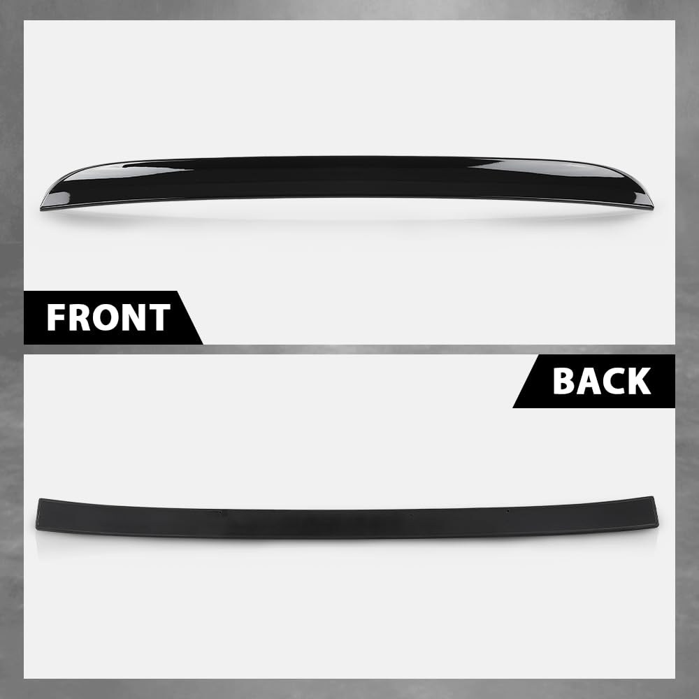 G-PLUS Rear Window Roof Spoiler Compatible with Dodge Charger All Models 2015-2024 Duckbill Style Gloss Black