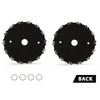 G-PLUS 2pcs 7" Chainsaw 14-Tooth Brush Blades Fit Bush Cutter Weed Eater Trimmer Head Black