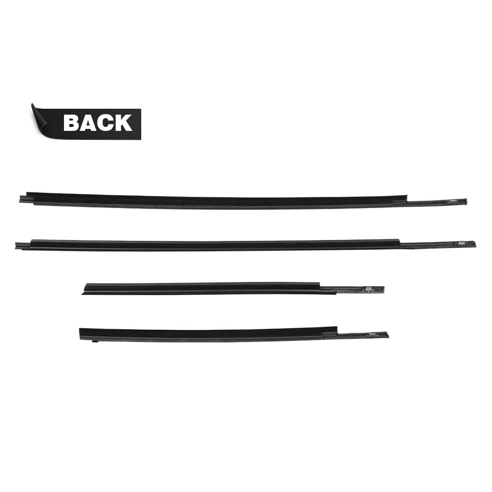 G-PLUS Rubber Strip Outer Door Belt Moulding Compatible with Toyota Tundra DCB 2007-2018 4pcs Weatherstrips Left&Right&Front&Rear Door 68160-0C020 68210-0C020 68163-0C010 68164-0C010