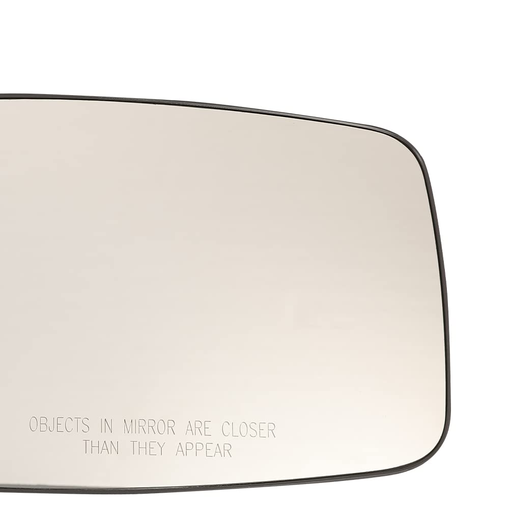 G-PLUS Heated Exterior Mirror Glass with Backing Plate Compatible with 2010 Dodge Ram 1500/2500 Truck with Heated Power Folding Mirrors (without Tow Mirrors) Left and Right Side