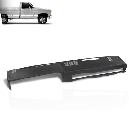 G-PLUS TPE Dashboard Dash Cover Compatible with Chevy GMC Full Size Pickup 1981-1987, Fit Chevy GMC SUV 1981-1991 Black