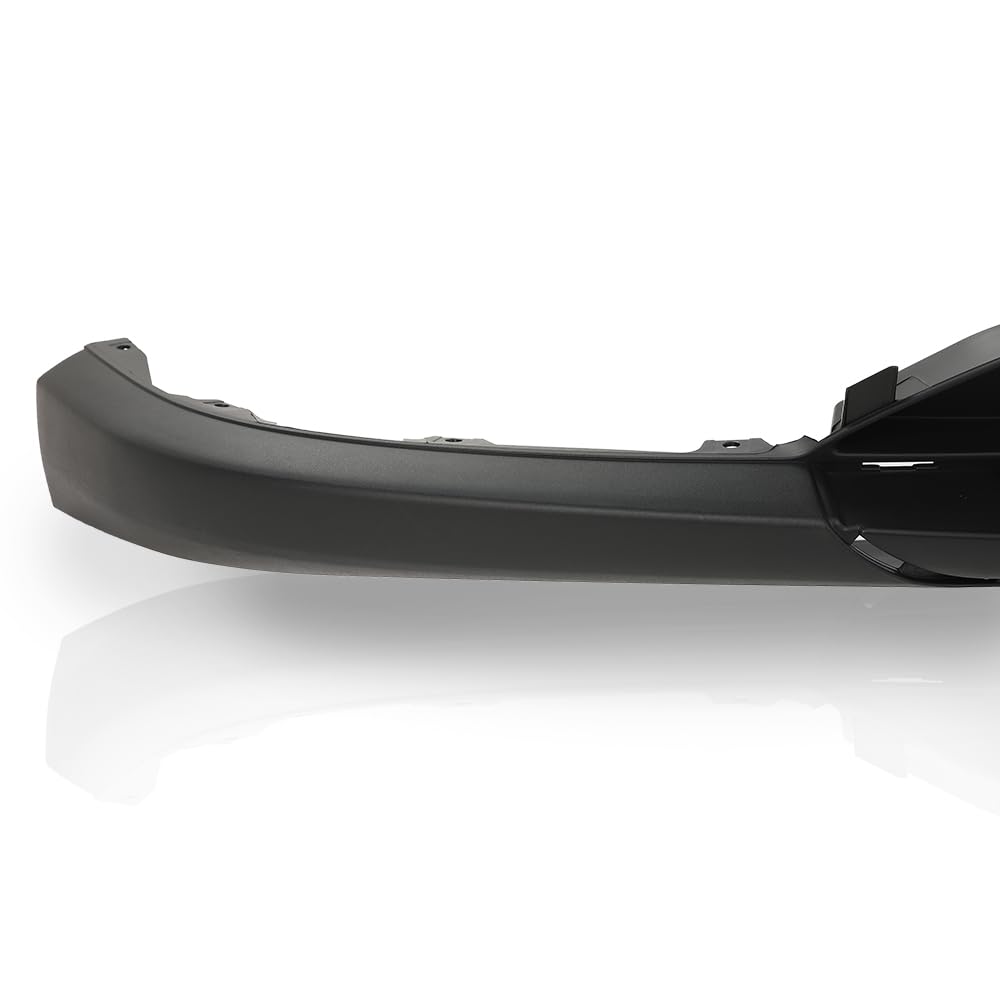 G-PLUS Black Front Bumper Valance Fit Chevy Silverado 1500 2016-2018/Silverado 1500 LD 2019 Textured w/Tow Hook Holes 84029800, GM1015135C