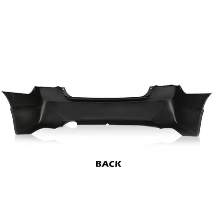 G-PLUS Rear Bumper Cover Compatible with Honda Civic Sedan 4dr 2006 2007 2008 2009 2010 2011, 04715SNAA90ZZ, HO1100235, Black