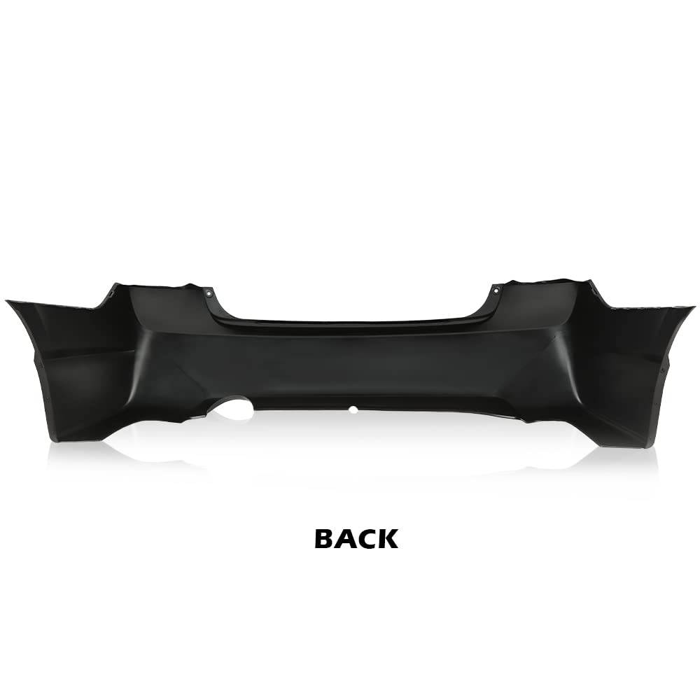 G-PLUS Front Rear Bumper Set & Front Grille & Front Bumper Lip Compatible with Honda Civic 4Dr Sedan 2016-2021, Not Fit Type-R Models, Black
