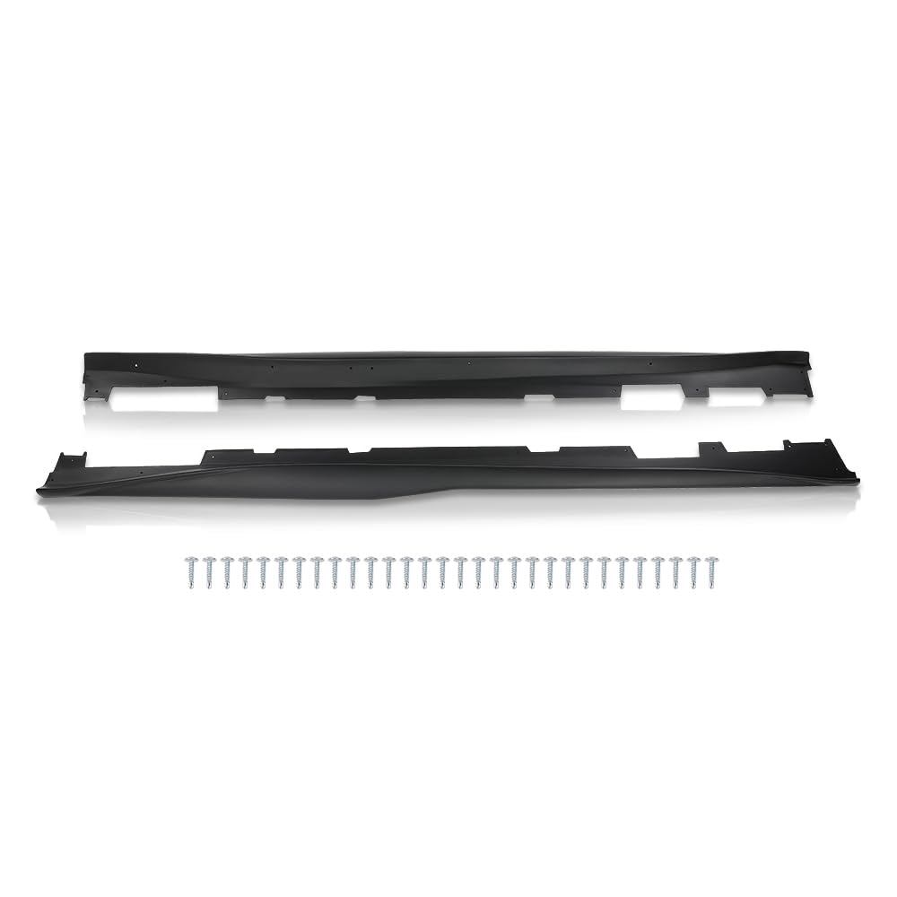 G-PLUS Side Skirts Extension Rocker Panels Compatible with Chevy Camaro RS & SS 2016-2022,Not Fit Real ZL1 Models