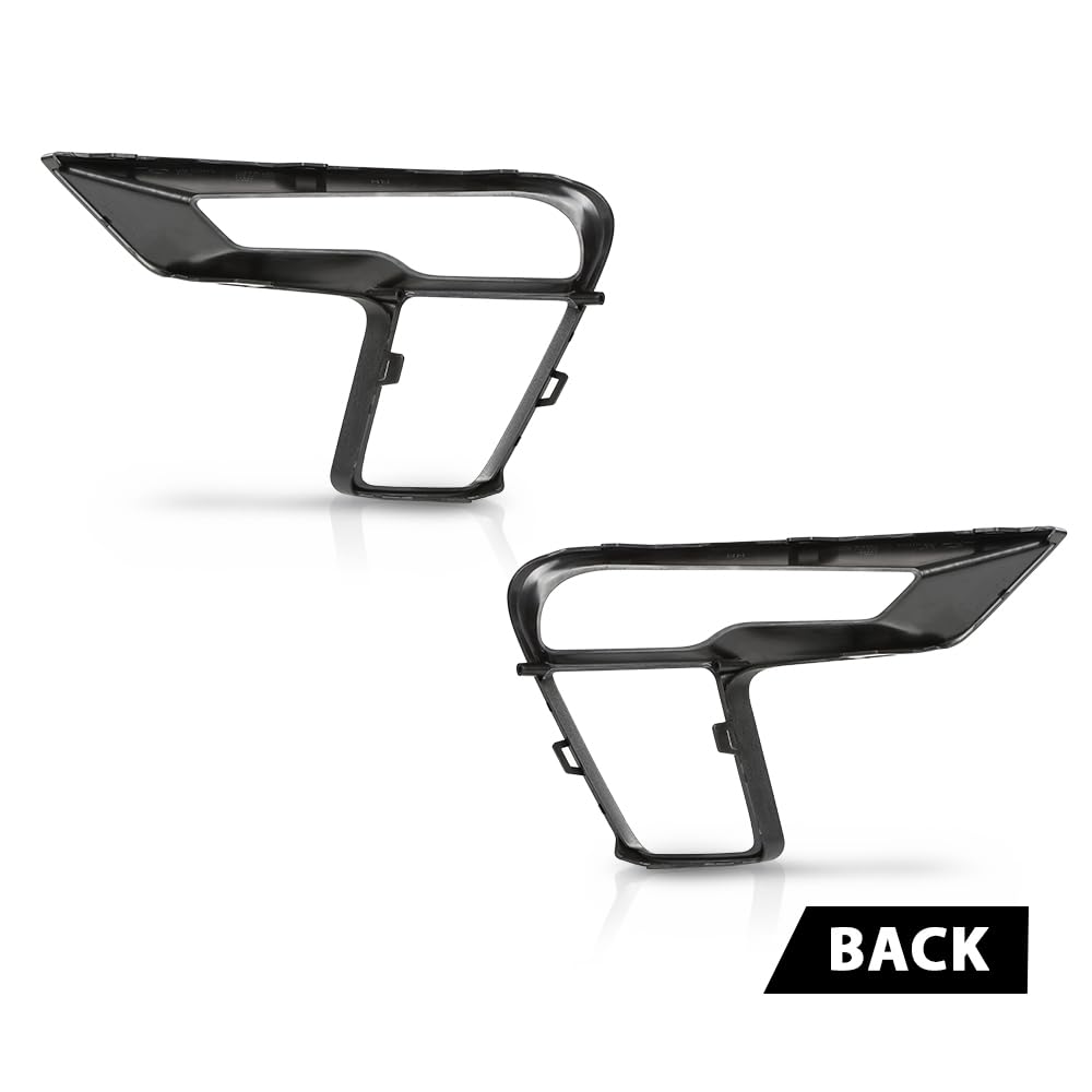 G-PLUS Pair Front Fog Light Cover Lamp Bezel, Compatible with Ford Explorer 2018 2019, LH Driver & RH Passenger Side 2PCS, FO1039181, FO1038181