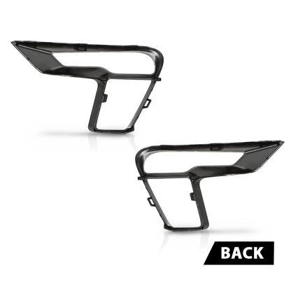 G-PLUS Pair Front Fog Light Cover Lamp Bezel, Compatible with Ford Explorer 2018 2019, LH Driver & RH Passenger Side 2PCS, FO1039181, FO1038181