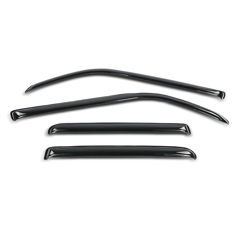 G-PLUS Outside Mount Ventvisor Sun Rain Guards Side Wind Deflector Compatible with Toyota 4Runner 2010-2024 Smoky
