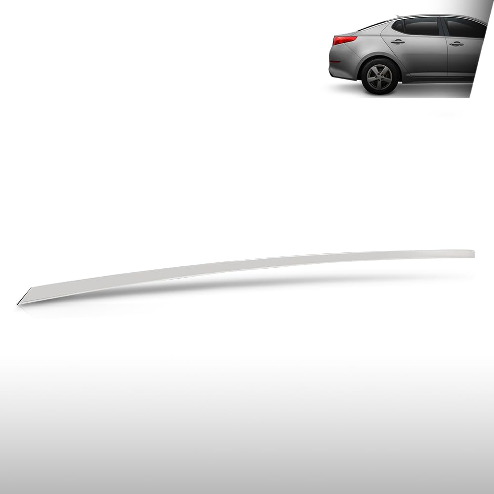 G-PLUS Rear Right Door Frame Chrome Molding Trim Compatible with Kia Optima 2011-2015 838602T000, 83860-2T000 Silver