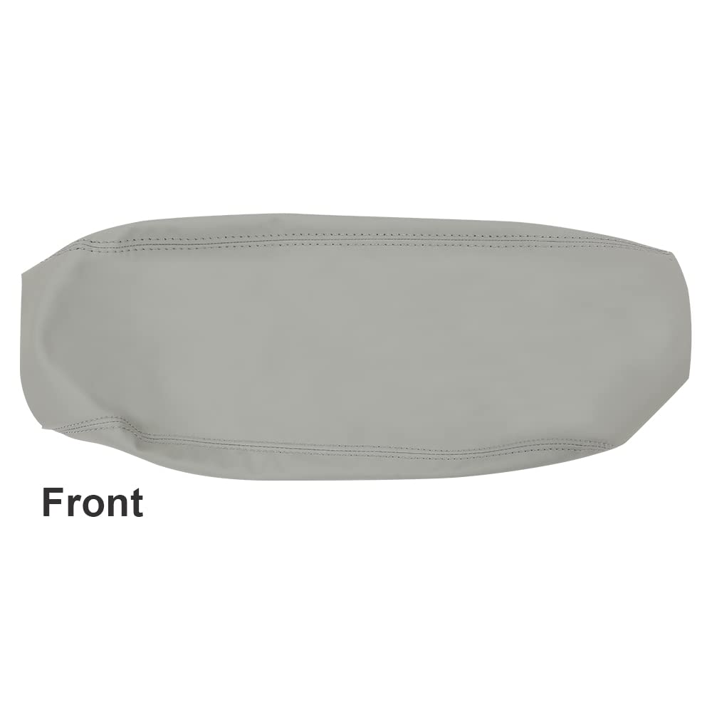 G-PLUS Center Console Lid Armrest Cover, Compatible with Sonata 2015 2016 2017 2018 2019 Leather, Gray