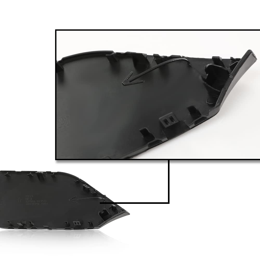 G-PLUS Front Bumper Tow Hook Cover Compatible with Nissan Rogue 2017 2018 2019 2020 Black Towing Eye Cap 622A0-6FL0H