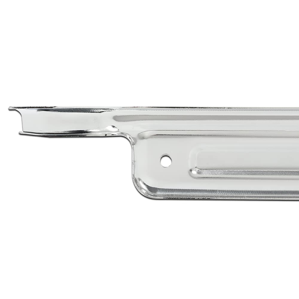 G-PLUS Chrome Door Sill Plates 2pcs Compatible with Chevy GMC Truck C10 C20 1967-1972 Car Door Sill Protector Step Scuff Plate w/Hardware Car Door Sill Steps Covers Scratch Pad