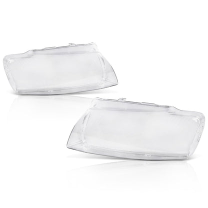 G-PLUS Headlight Lens Cover Compatible with Audi A8 D3 2005-2010 Left & Right Pair Front Headlamp Lens Cover Clear