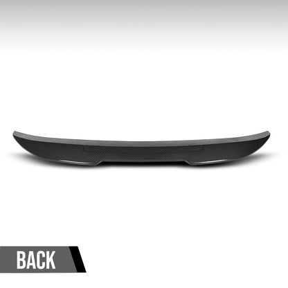 G-PLUS Rear Trunk Spoiler Wing Compatible with BMW F10 5 Series 4 Door Sedan Model 2011-2017 Fit BMW F10 M5 Sedan 2011-2017 Not Fit Wagon Model Carbon Fiber Black