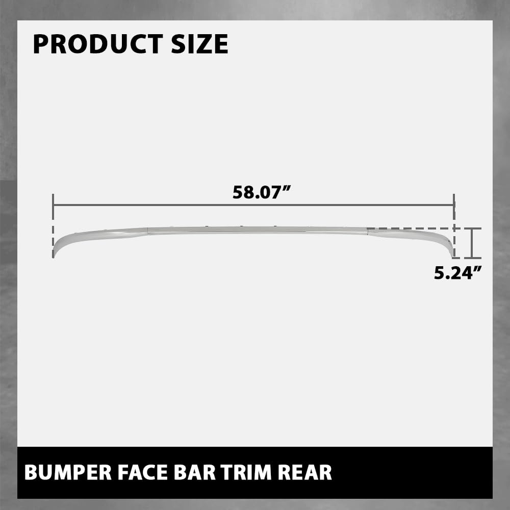 G-PLUS Bumper Face Bar Trim Molding Step Pad Rear Compatible with Benz GLC300 (submodel: 4Matic, Base) 2016-2019,Fit For Models With AMG Styling Package 2538851000