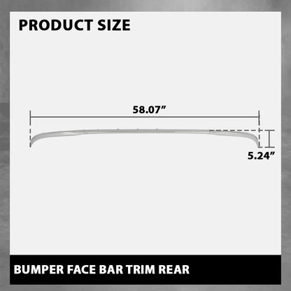 G-PLUS Bumper Face Bar Trim Molding Step Pad Rear Compatible with Benz GLC300 (submodel: 4Matic, Base) 2016-2019,Fit For Models With AMG Styling Package 2538851000