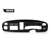 G-PLUS Dash Board Radio Bezel Double Din w/Vents Compatible with Dodge Ram 1500 1998-2001/ Ram 2500 3500 1998-2002 Matte Black Plastic