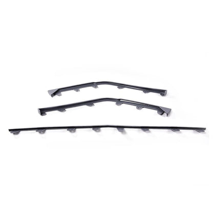 G-PLUS Front Bumper Molding Trim Kit Compatible with Cadillac CTS V Model 2009-2015 Front Bumper Trim Gray-3 Pieces 25882978 GM1044116 Grey