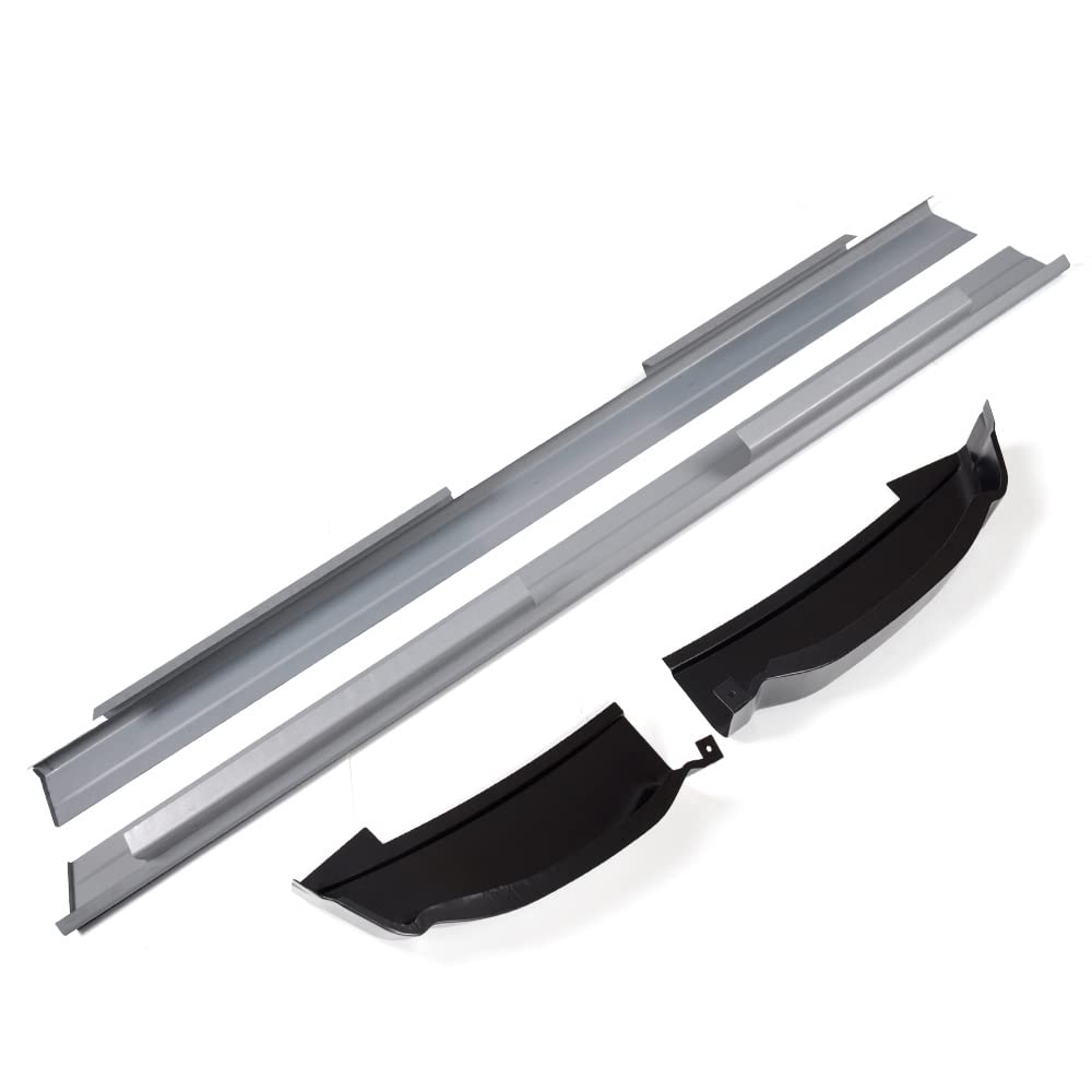 G-PLUS Rocker Panels Protector And Cab Corners Kit Compatible With 2001-2007 Chevy Silverado Crew Cab 4 Door/01-07 GMC Sierra Crew Cab Replacement 1 Pair